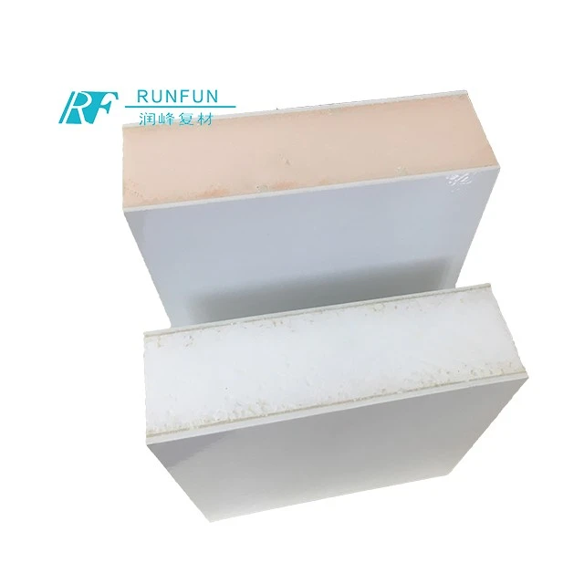 Indonesia FRP PU XPS Sandwich Panel For Insulation Refrigerated Truck