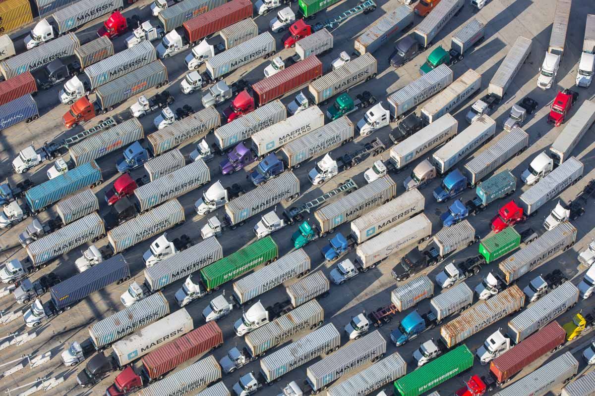 USA Port Container Ships Set Record Congestion